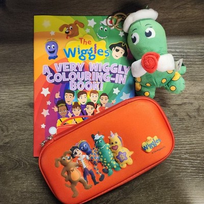 The Wiggles Tour VIP Merch - Dorothy Plush Keychain, Color Book & Pencil Case