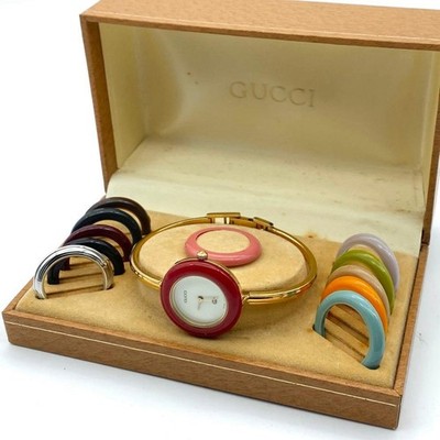Working Item Overhauled Change Bezel Gucci Battery Ladies Watch