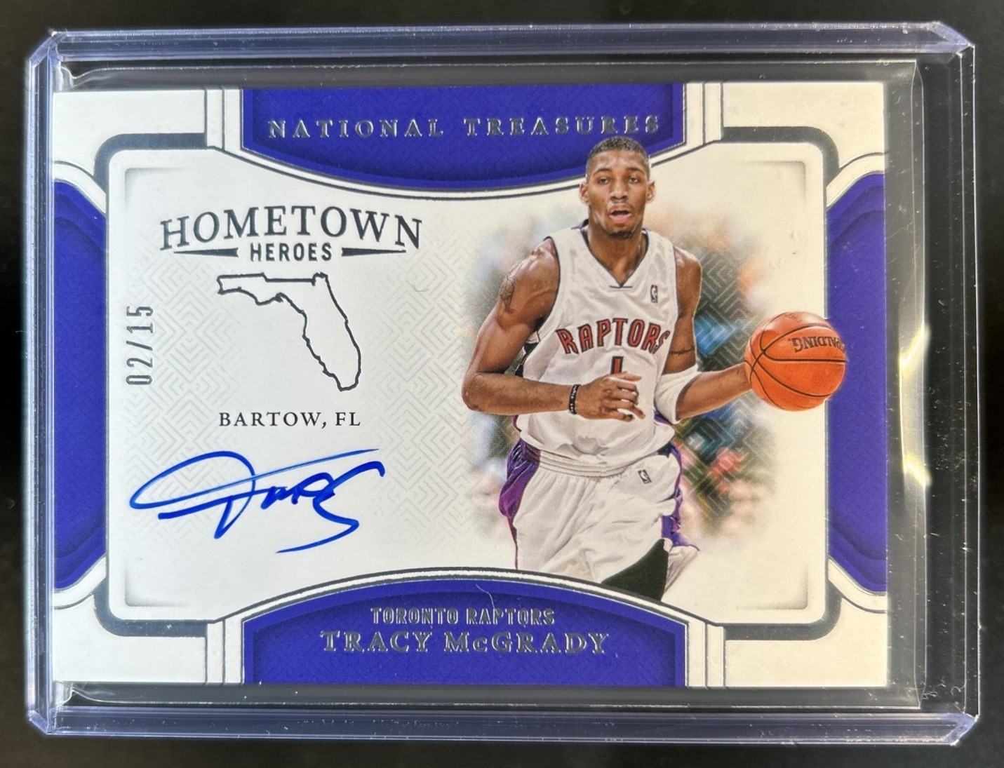 2024-25 Panini National Treasures Tracy McGrady Hometown Heroes Auto #/15