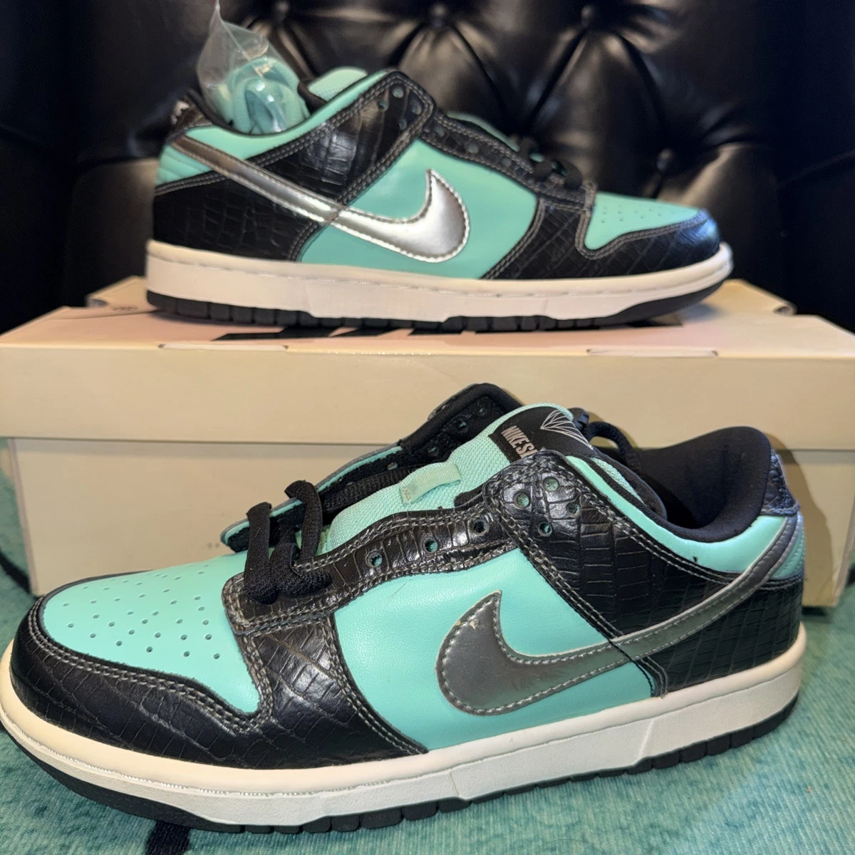 Preços baixos em Nike SB Dunk Low Pro x Diamond Supply Co. Tiffany