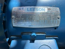 Leeson 3PH dual voltage 3600 RPM 7 1/2 HP motor.  TEFC enclosure. 