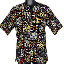 Multi Color  Print Men African Print Dashiki/ Shirt