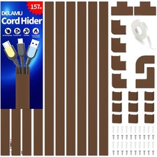 Customizable 157in Paintable Cord Hider - Effortless Cable Concealment Solution