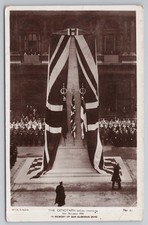 Cenotaph Before Unveiling London 11 Nov 1920 WW1 Memorial Real Photo Postcard