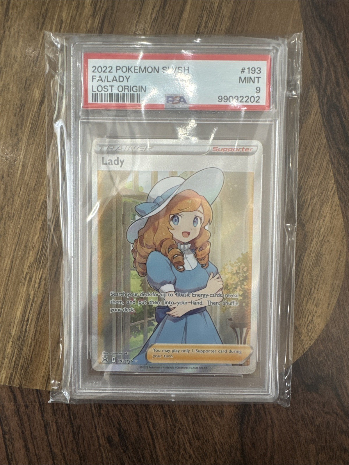 LADY 2022 POKEMON LOST ORIGIN FULL ART #193 PSA 9 
