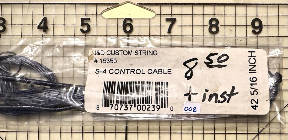 J&D Custom Strings 15350 S-4 Control Cable String 42 5/16” Inch (008) - Image 2 of 3