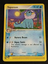 Vaporeon EX Sandstorm 25/100 Rare Pokemon Card 2003 Near Mint