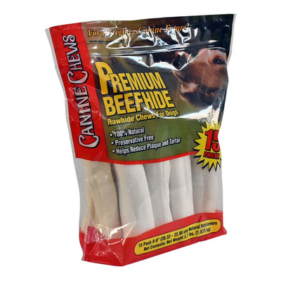 Canine Chews Premium All-Natural Beef Hide Retrievers 15 Ct Dog Treats
