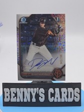 2022 Bowman Chrome Prospect Baseball Speckle Refractor Auto /299 Diego Velasquez