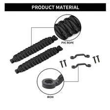 2PCS For Jeep Wrangler JK/TJ/YJ Car Door Limiting Straps Belt Bracket &Screw Set