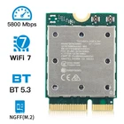 QCNCM865 WiFi 7 Card Compatible with AMD Motherboard Tri-Band 5800Mbps Bluetooth