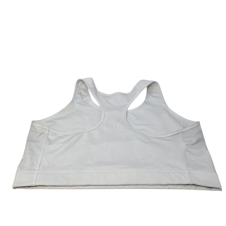 Nike Sports Bra Womens 2X White Dri-FIT Racerback Athletic Gym Set Of 2 - Image 4 of 4