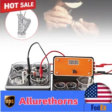 Gold Plating Kit 3A Machine Jewelry Electroplating Tools With Voltage Adjustable