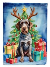 German Wirehaired Pointer Christmas Reindeer ...