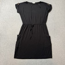 Calvin Klein Dress Womens 4 Black Top Shirt Stretch Business Formal Stretch