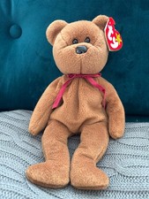 Ty Beanie Baby Teddy the Bear style 4050 DOB 11-28-95 MWMT