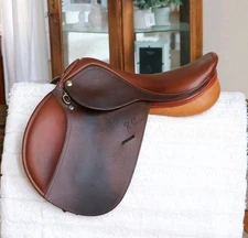 15 3/4" XCH R Rodrigo Pessoa Pony English Hunter/Jumper Saddle Adjustable Tree