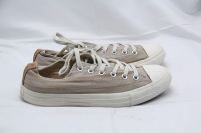 Converse Chuck Taylor Crafted TXT Shoes Mens 7.5 Womens 9.5 Tan Canvas Sneakers