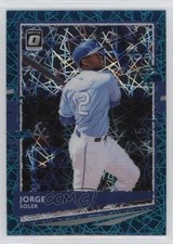 2020 Panini Donruss Optic Teal Velocity Prizm 30/35 Jorge Soler #185 0s5