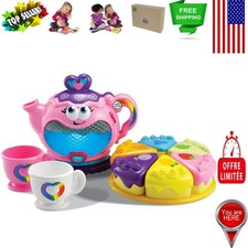 Enchanting Rainbow Tea Party Set - Lights, Sounds, and Learning Fun for Toddlers