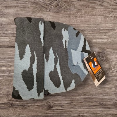Beanie Stocking Cap Knit Hunting Military Camo Camouflage Sky Blue Black Grey