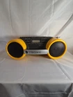 SONY CFD-980 Sports Yellow Boombox CD Cassette Radio OEM Adapter 90s VTG  Tested