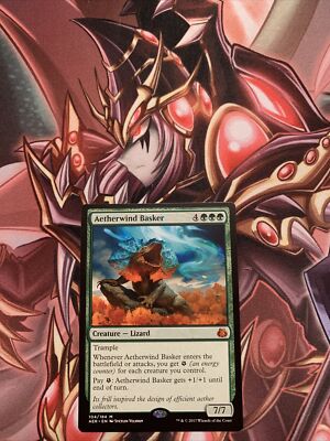 1x  Aetherwind Basker (104) Aether Revolt LP MTG Magic the Gathering (b1)