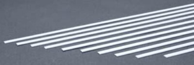 Evergreen Styrene Strips .040x.250 (10) - Model Railroad Scratch Building