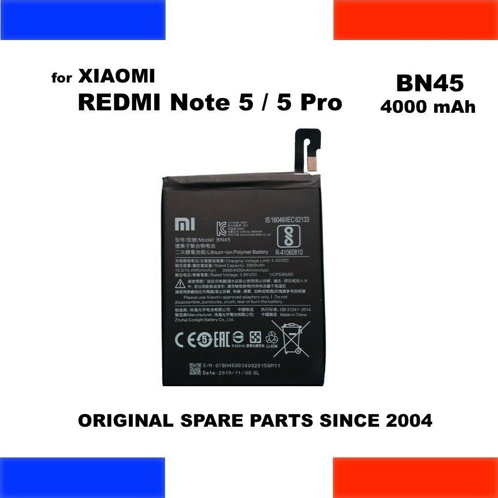 Batterie BN45 Xiaomi Redmi Note 5 Pro accu 4000mAh haute capacité