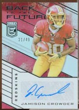 Jamison Crowder/49 Rookie Card 2016 Elite Back to the Future Signatures #BFSJC 