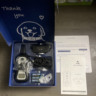 NEW PatPet Dog Training Collar 301 Beep Vibration Shock With 1000ft Remote M-L