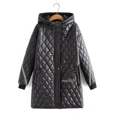 Parkas Women Clothing Jacket Shoulder Fleece Lining Warm Cotton-Padded Coat