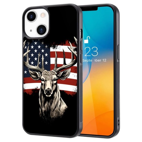 usa flag Buck deer Camo For iPhone SE XS XR Max 5 6 7 8 Plus Anti scratch Cover - Picture 12 of 25