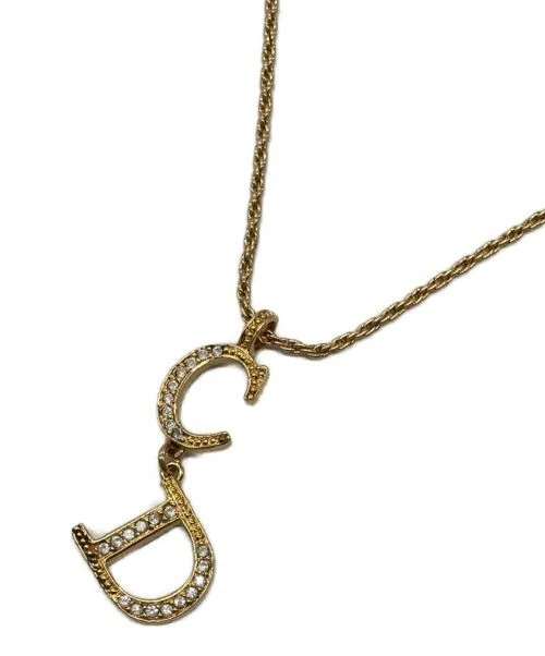 Christian Dior CD Logo Accessory 2WAY Swing Pendant CD Logo Choker used