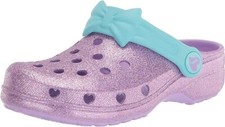 Little Kid's Skechers Foamies Heart Charmer-Bow Dazzler Lavender Clog 308017