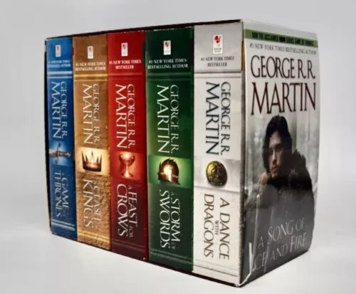 Epic George R.R. Martin A Game of Thrones 5-Book Fantasy Set-image