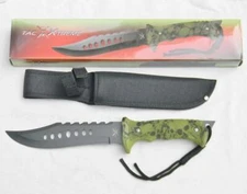 TAC XTREME survival knife TX-016GSC rubberized handle, nylon sheath; NIB