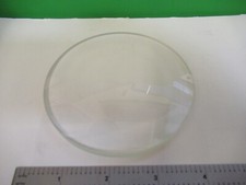 OPTICAL PLANO CONVEX LENS 4" DIAMETER MIL SPEC OPTICS AS PICTURED 79-A-27