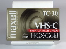 NEW Maxell HGX-Gold TC-30 Premium High Grade VHS-C Tape