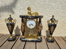 HORLOGE PENDULE MARBRE DECOR DE SPHINX N30