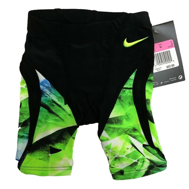 NWT Nike Size 20 Men/Youth Performance Competitive Swim Jammer Black