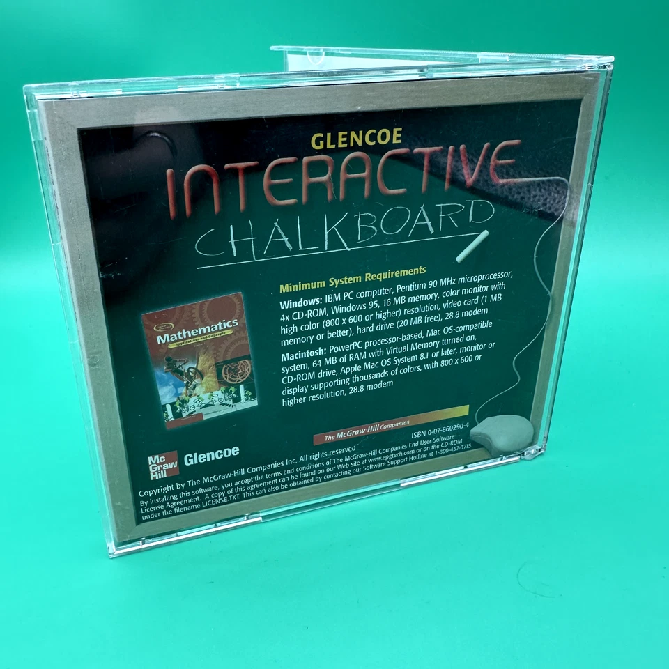 Glencoe Mathematics: Applications & Concepts: Interactive Chalkboard 1 PC MAC CD - Image 2 of 3