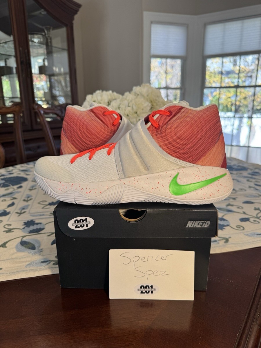 Nike Kyrie 2 PRM Krispy Kreme Kyrispy White Lucky Green Gym Red