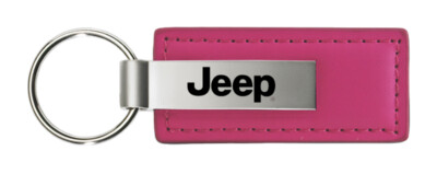 Jeep Leather Keychain (Pink)