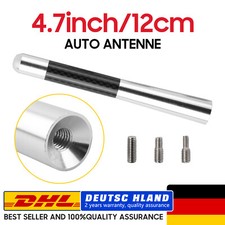 Auto Antenne 12cm Stabantenne Dachantenne Silber Für VW Audi BMW Skoda Ford NEU