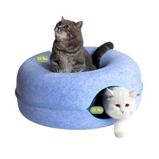 Peekaboo Cat Cave for Multiple  Large Cats Up to 30 Lbs, Scratch Detachable ...