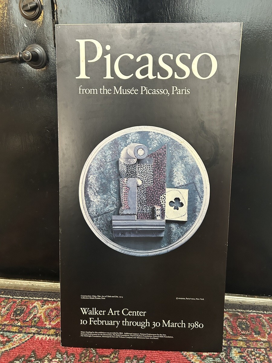 HTF Picasso Exhibition Poster Walker Art Center 1980 From Musée Picasso  Paris