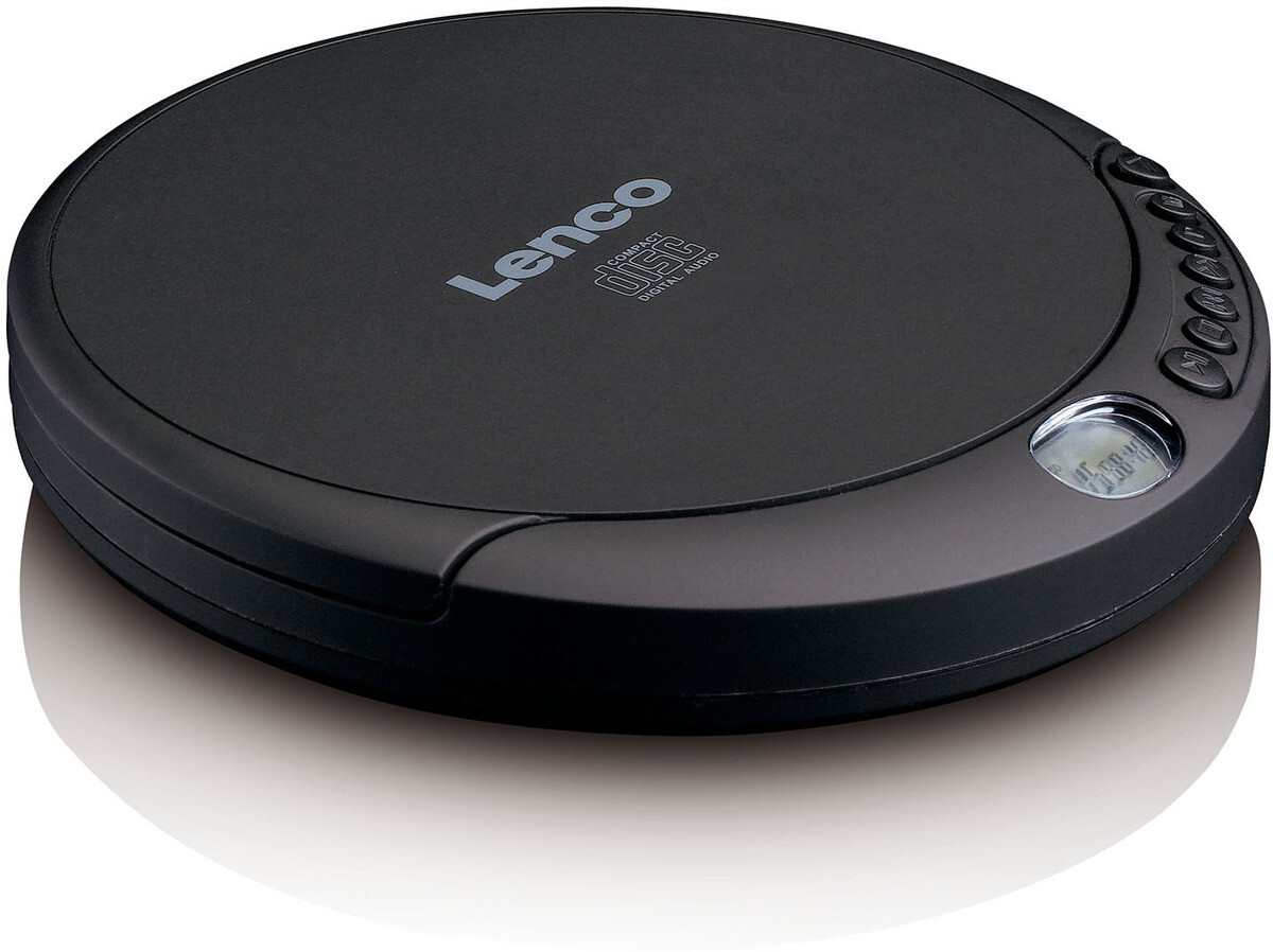 Thumbnail - Lenco Cd-010 Tragbarer Cd Player Ladefunktion Schwarz Stereo Kopfhörer