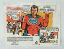 ATARI VCS Video Computer System 1980 SUPER SERVICE Comic AD Advertisement