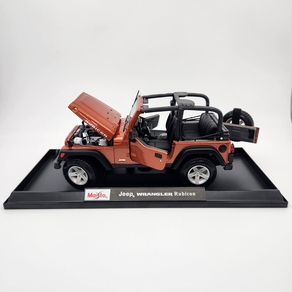 Jeep Wrangler Rubicon - Brick Color - By Maisto - Built By Jeep 2003 To Present